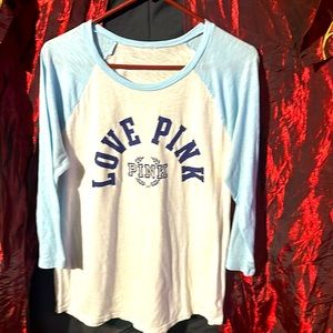 PINK Quarter Length Women's Top T-shirt Material